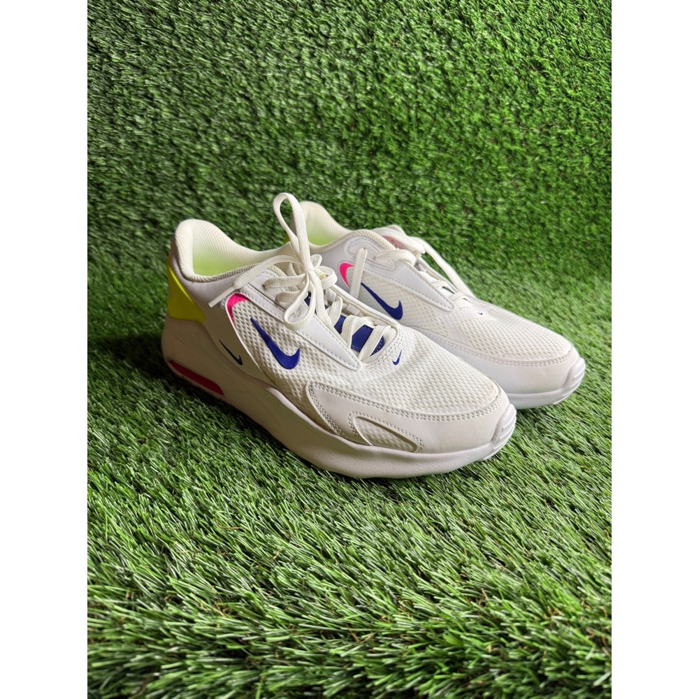 Nike Air Max Bolt Womens 9 White Blue Neon Yellow‎ Pink Sneakers DD2975-100